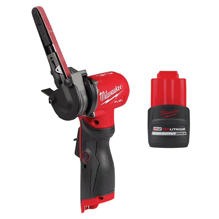 MILWAUKEE M12 FUEL™ 3/8" X 13" Bandfile & FREE M12™ REDLITHIUM™ HIGH OUTPUT™ CP2.5 Battery