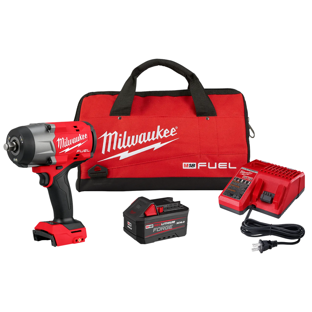 MILWAUKEE M18 FUEL™ 1/2" High Torque Impact Wrench w/ Friction Ring REDLITHIUM™ FORGE™ Kit