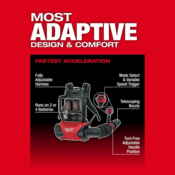 MILWAUKEE M18 FUEL™ Dual Battery Backpack Blower (Tool Only)