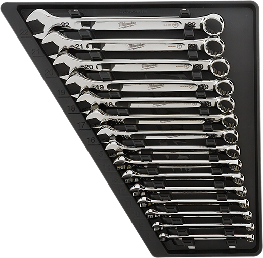 MILWAUKEE 15 PC. Combination Wrench Set - Metric