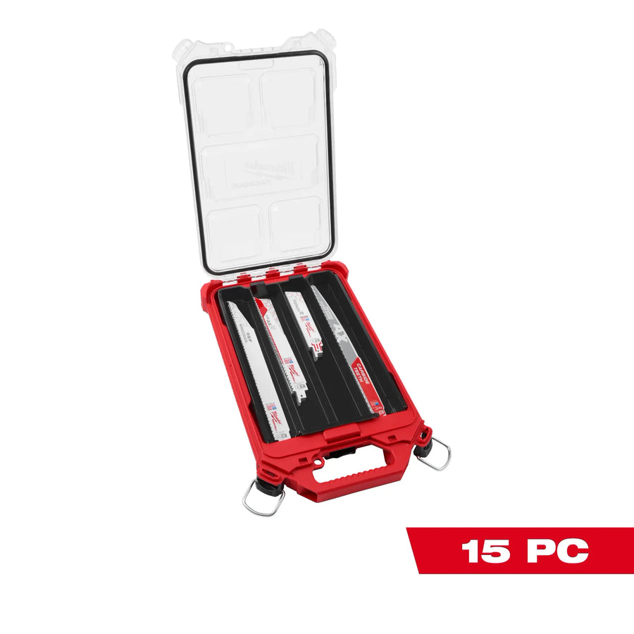 MILWAUKEE 15 PC. SAWZALL® Blade PACKOUT™ Kit
