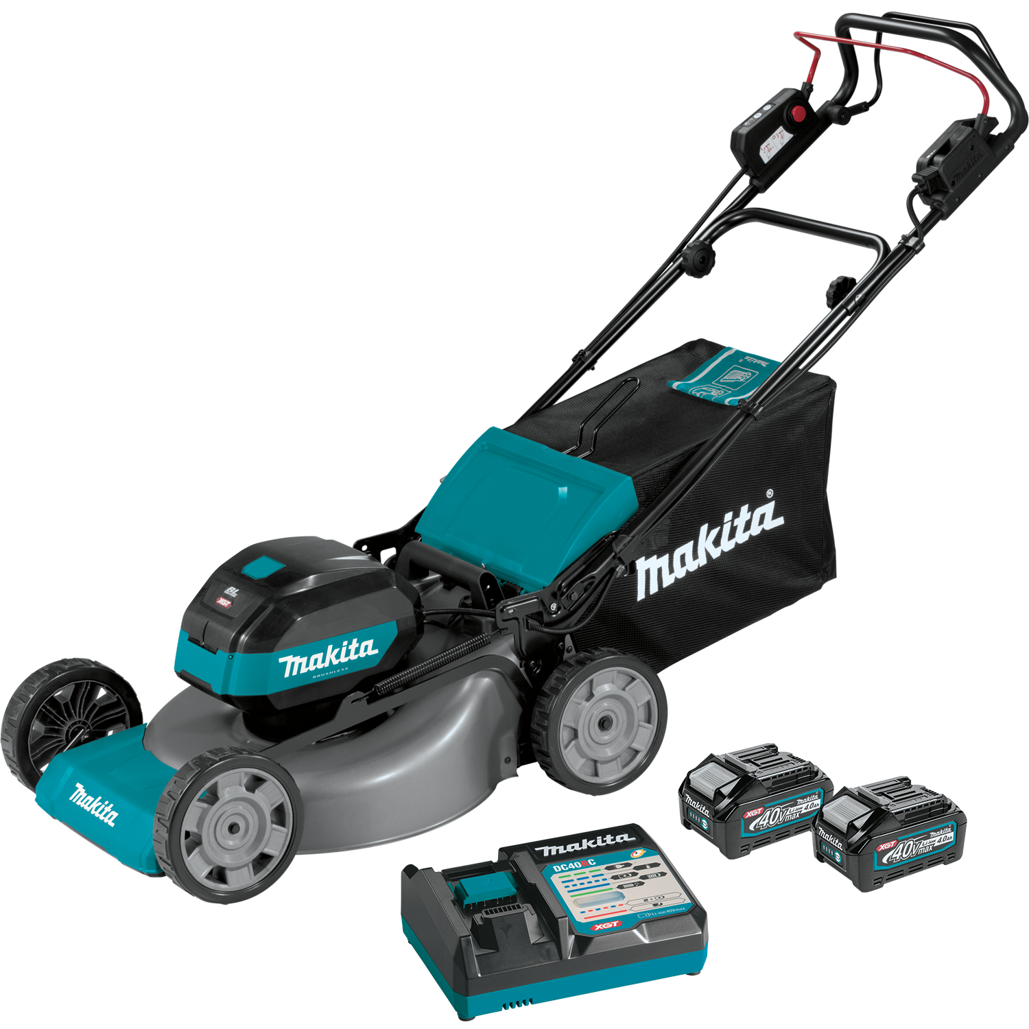 Makita battery operated lawn mower hot sale