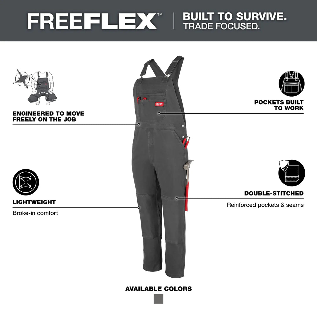 MILWAUKEE FREEFLEX™ Unlined Bib Overalls