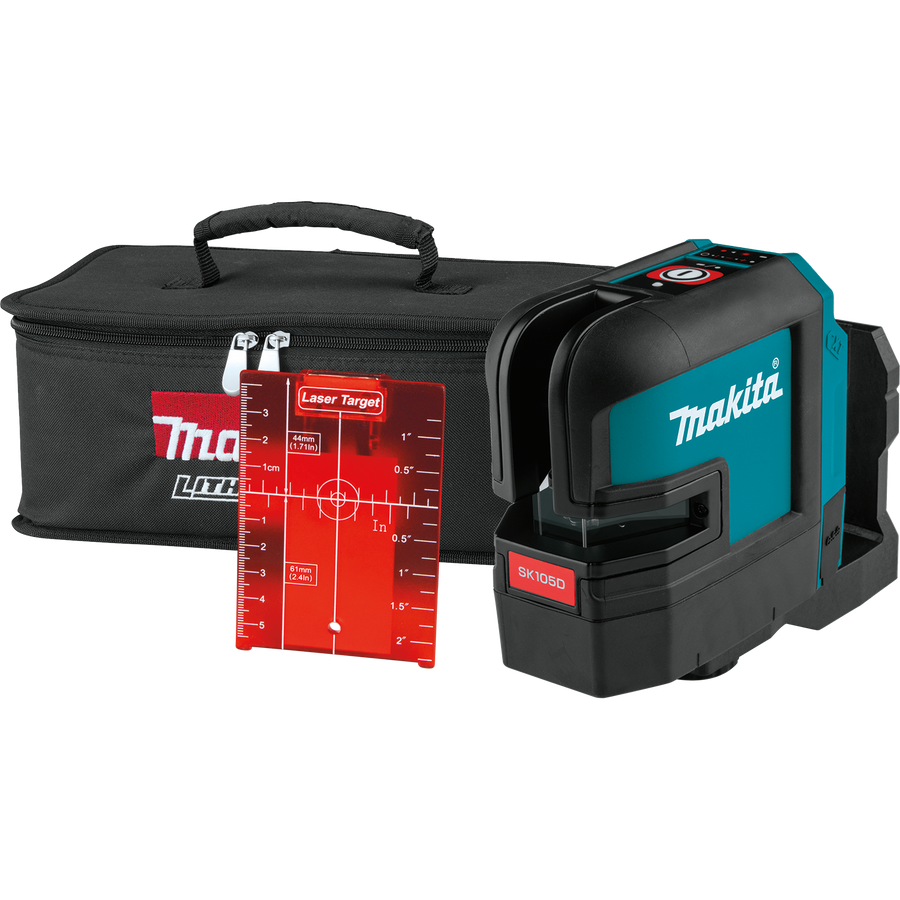 MAKITA 12V MAX CXT® Self‑Leveling Cross‑Line Red Beam Laser (Tool Only)