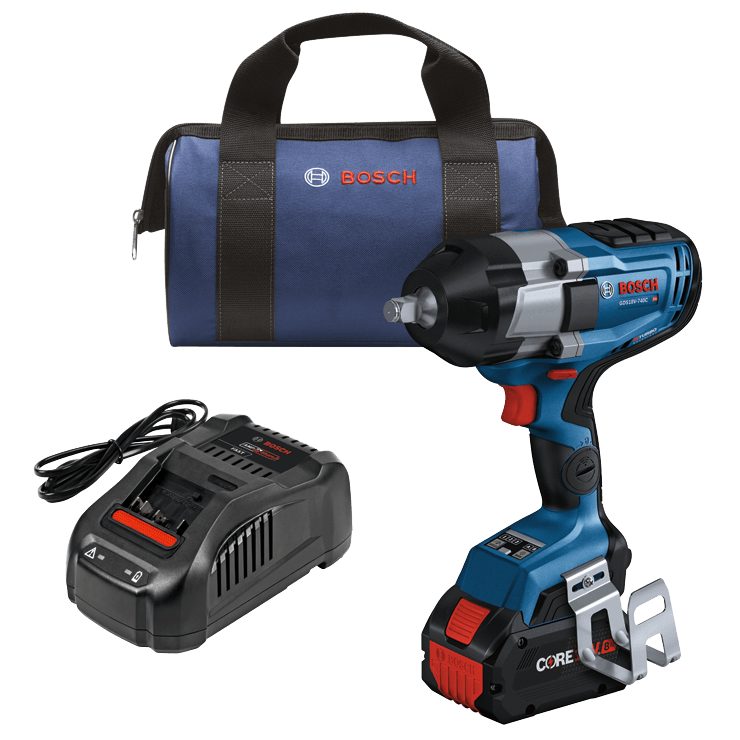 BOSCH PROFACTOR™ 18V Connected 1/2" Impact Wrench w/ Friction Ring Kit