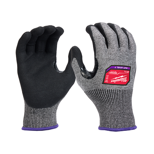 Milwaukee Tool Cut Level 8 High-Dexterity Nitrile Dipped Gloves - Packs &  Pairs