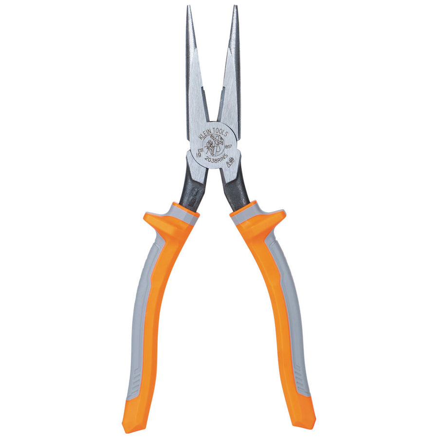 KLEIN TOOLS 8" Insulated Long Nose Side Cutting Pliers