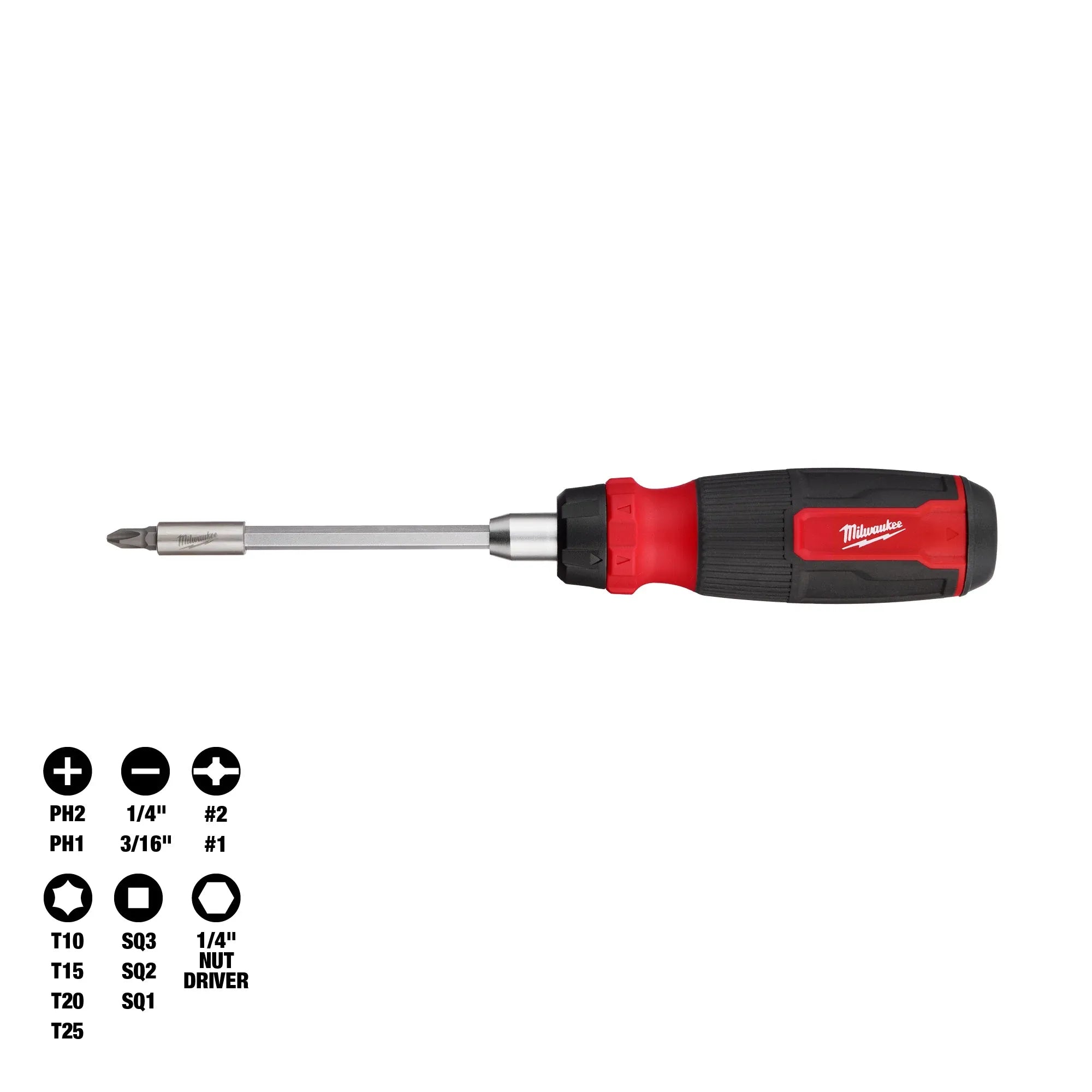 MILWAUKEE 14IN1 Ratcheting MultiBit Screwdriver The Power Tool Store