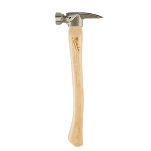 MILWAUKEE 19 oz. Milled Face Hickory Handle Framing Hammer