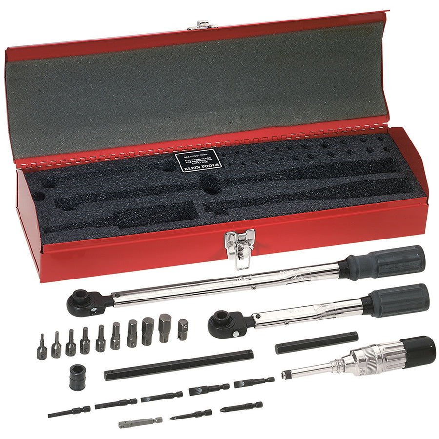 KLEIN TOOLS 25 PC. Master Electrician's Torque Wrench Set