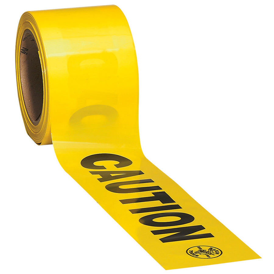 KLEIN TOOLS 3" X 200' Yellow CAUTION Barricade Tape