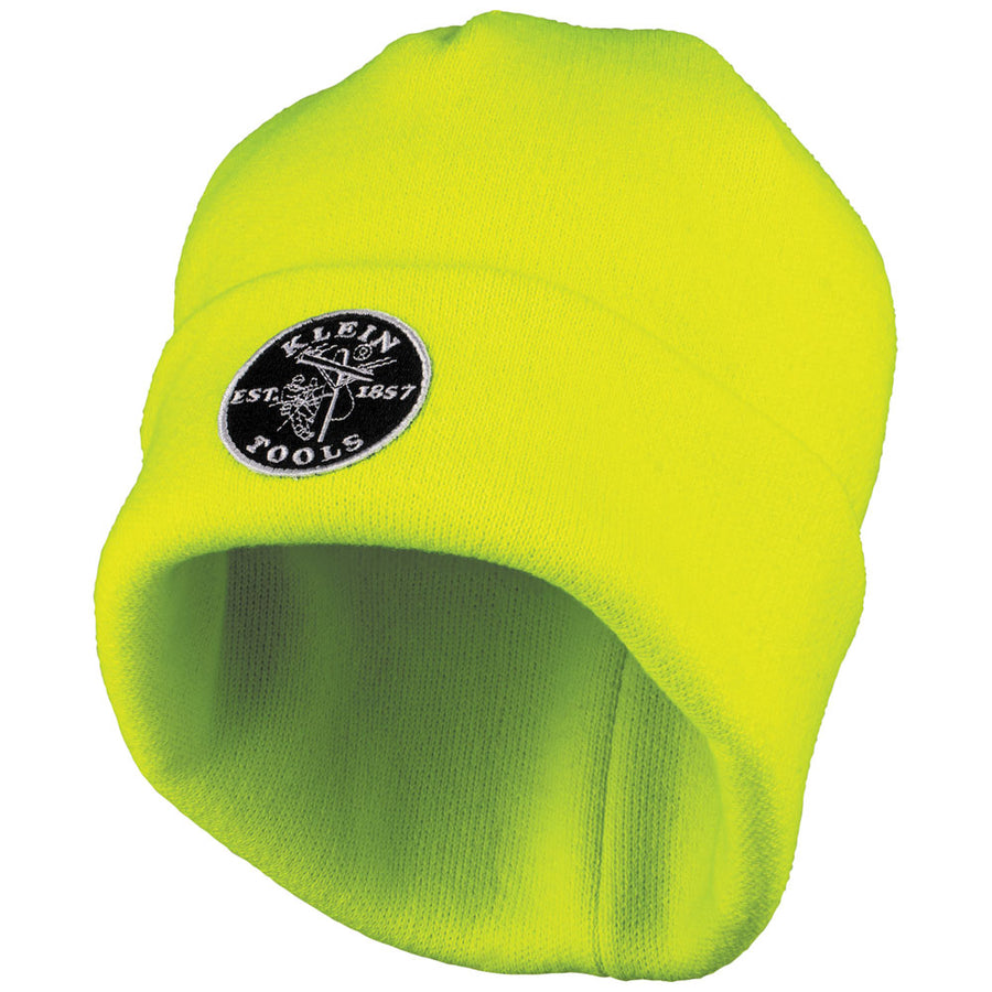 KLEIN TOOLS High-Visibility Heavy Knit Hat w/ Patch Logo