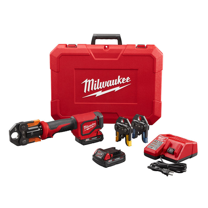 MILWAUKEE M18 Short Throw Press Tool Kit w/ Viega PureFlow Jaws