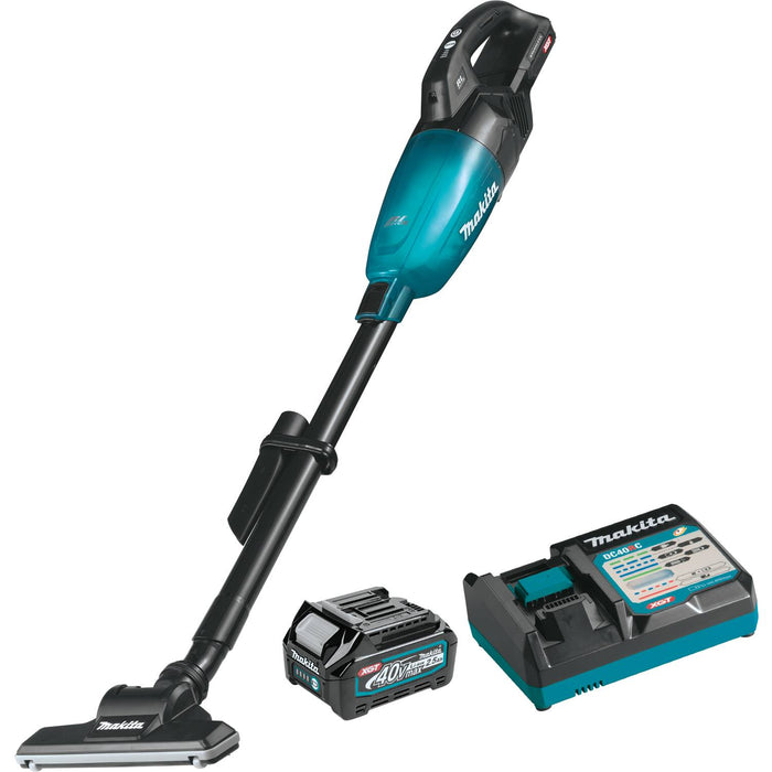 Makita GLC01SD1 40V max XGT® Brushless Cordless 4-Speed HEPA Filter Compact Stick Vacuum Kit (2.5Ah)