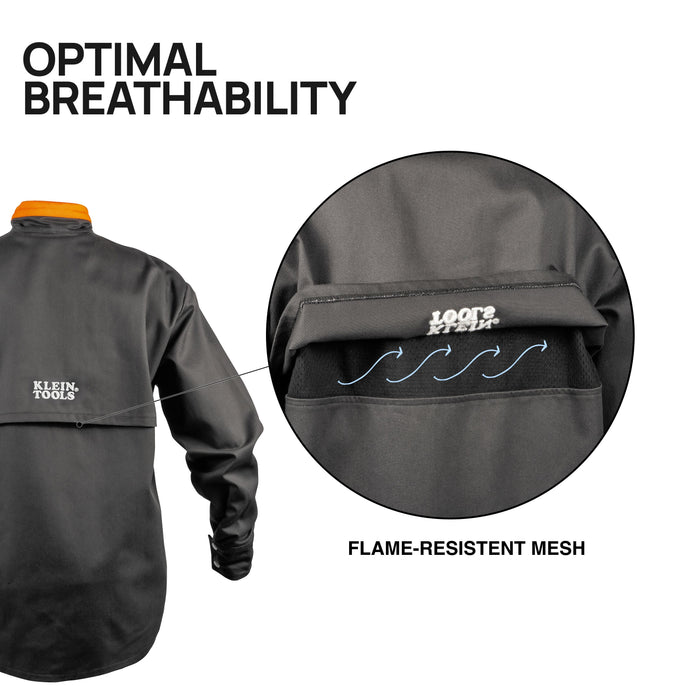 Klein Tools Flame-Resistant Welding Jacket, Large