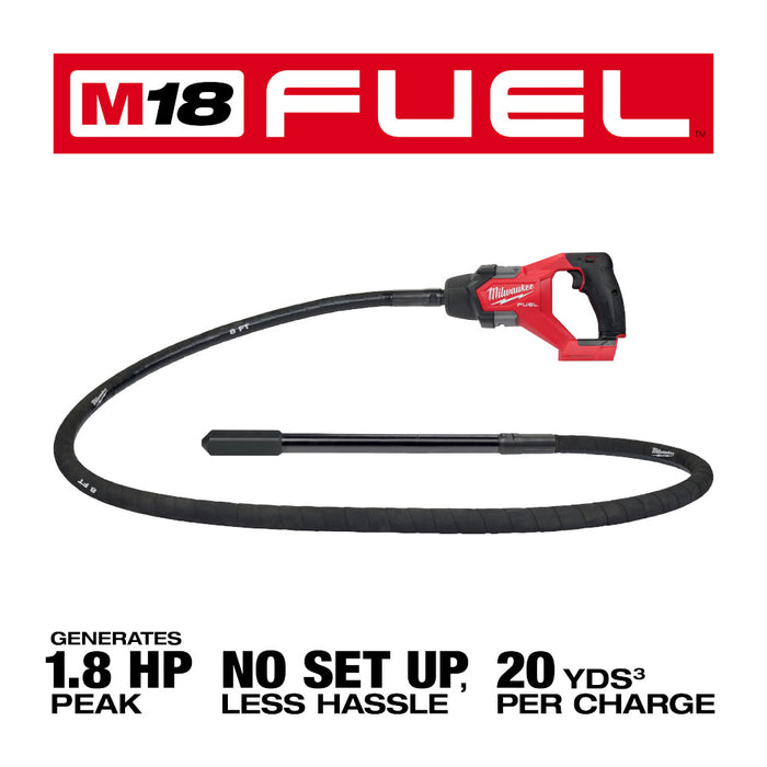MILWAUKEE M18 FUEL™ 8' Concrete Pencil Vibrator (Tool Only)