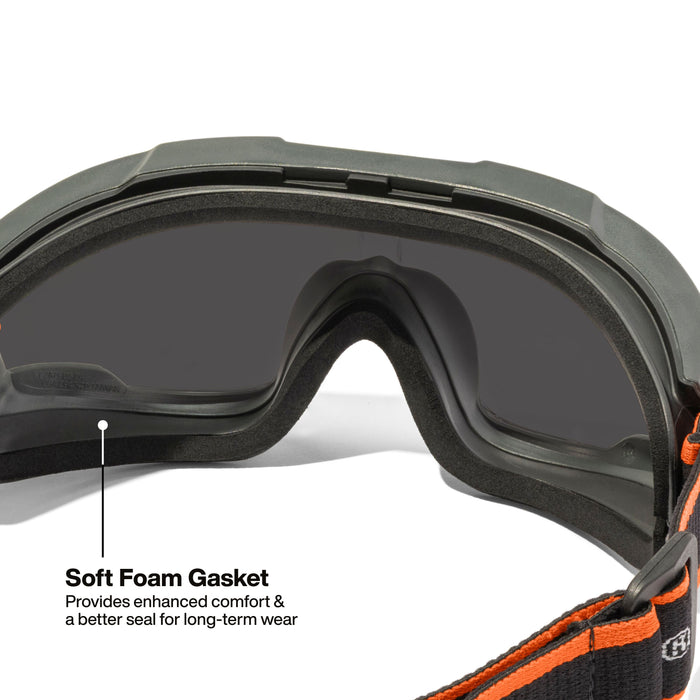 Klein Tools Compact Safety Goggles, Shaded Gray Lens