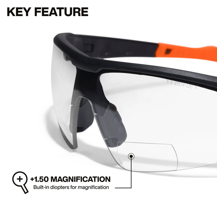 Klein Tools Bifocal Safety Glasses +1.50
