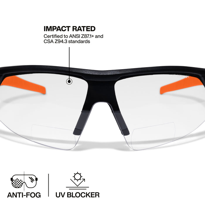 Klein Tools Bifocal Safety Glasses +1.50