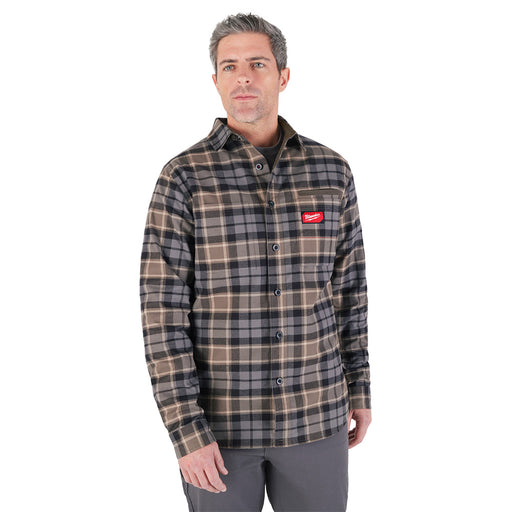 GRIDIRON Flannel Shirt Gray XL