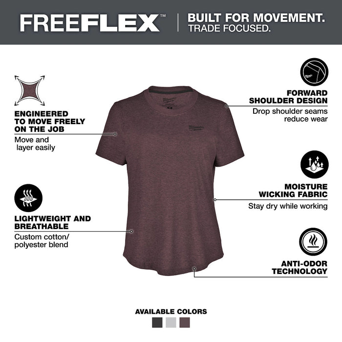MILWAUKEE Women's FREEFLEX™ Short Sleeve Hybrid Tee
