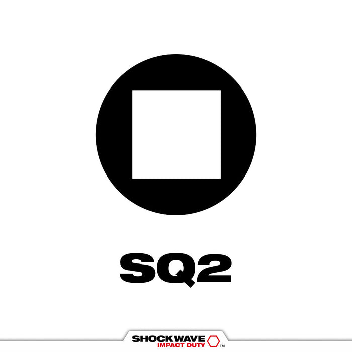 Milwaukee Tools 3-1/2in SQ2in Impact Bit 2PK 48-32-4672