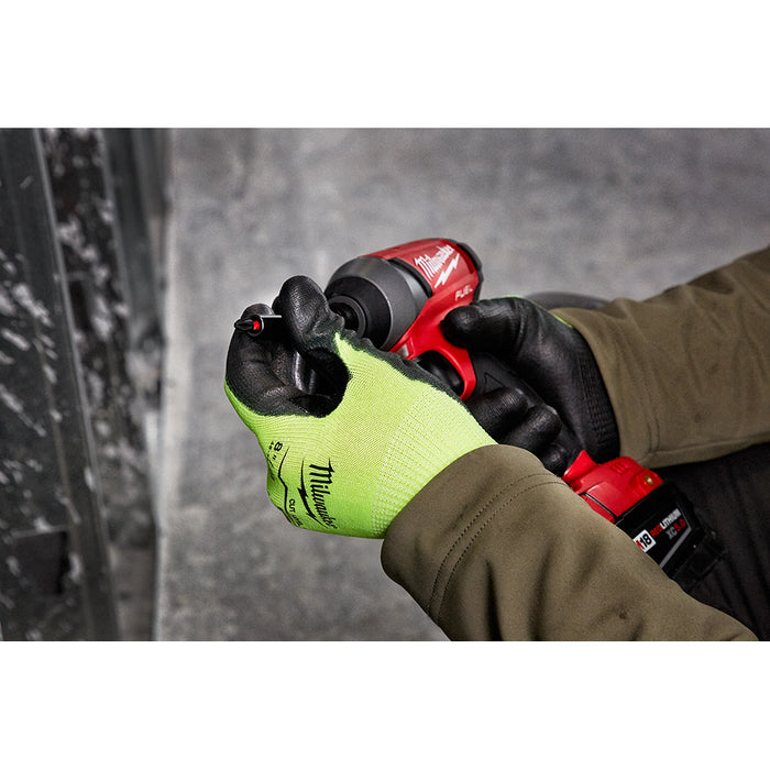 Milwaukee Tools 12PK CUT 2 HI VIS GLOVE-S 48-73-8920B