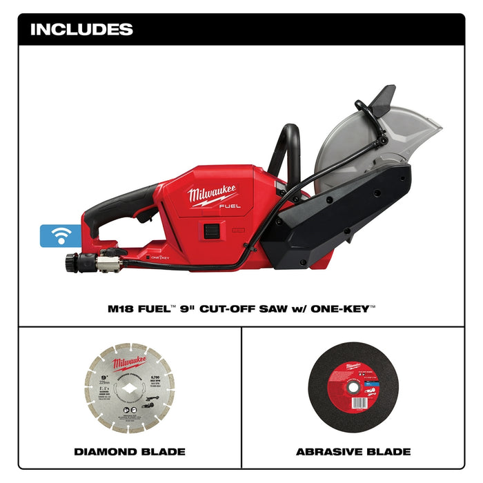 MILWAUKEE M18 FUEL™ 9" Cut-Off Saw w/ ONE-KEY™ (Tool Only)