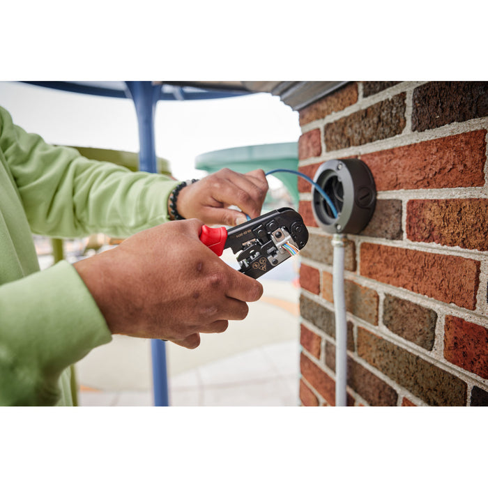 MILWAUKEE Ratcheting Pass-Through Crimper & Stripper