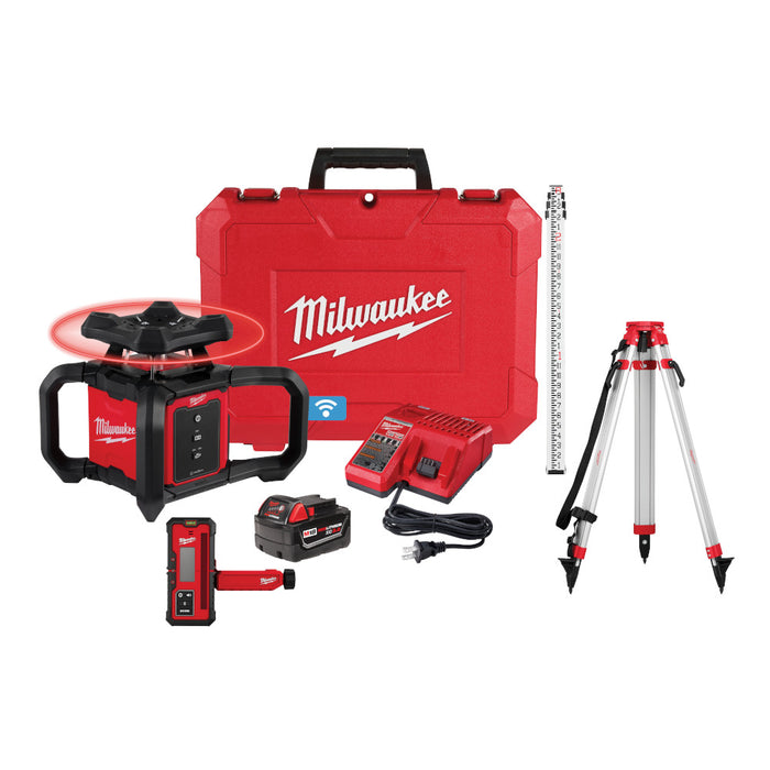 MILWAUKEE M18™ Red Exterior Rotary Laser Level Kit
