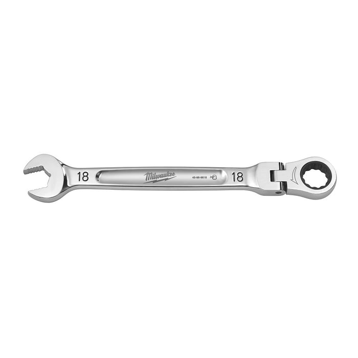 MILWAUKEE Flex Head Ratcheting Combination Wrench - Metric