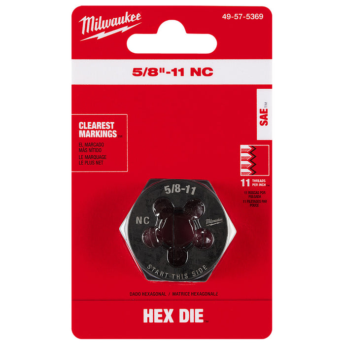 Troquel de roscado hexagonal MILWAUKEE de 1-7/16"
