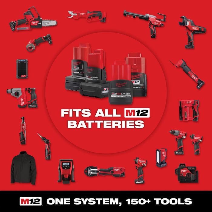 MILWAUKEE M12 FUEL™ 1/4" Straight Die Grinder Kit
