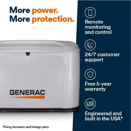 Generac Next Generation 7258 - 14kW Next Generation Air-Cooled Standby Generator Only