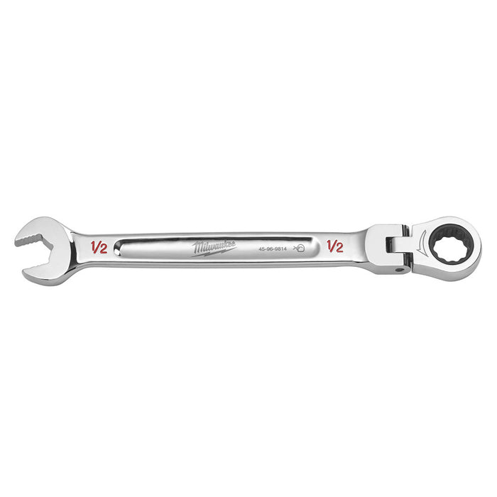MILWAUKEE Flex Head Ratcheting Combination Wrench - SAE