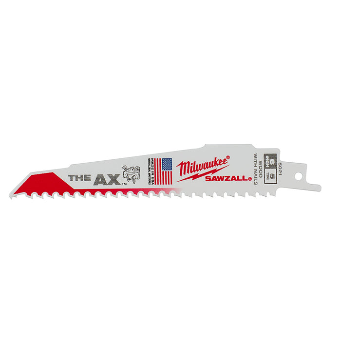 MILWAUKEE 5 TPI THE AX™ Nail Embedded Wood SAWZALL® Blades