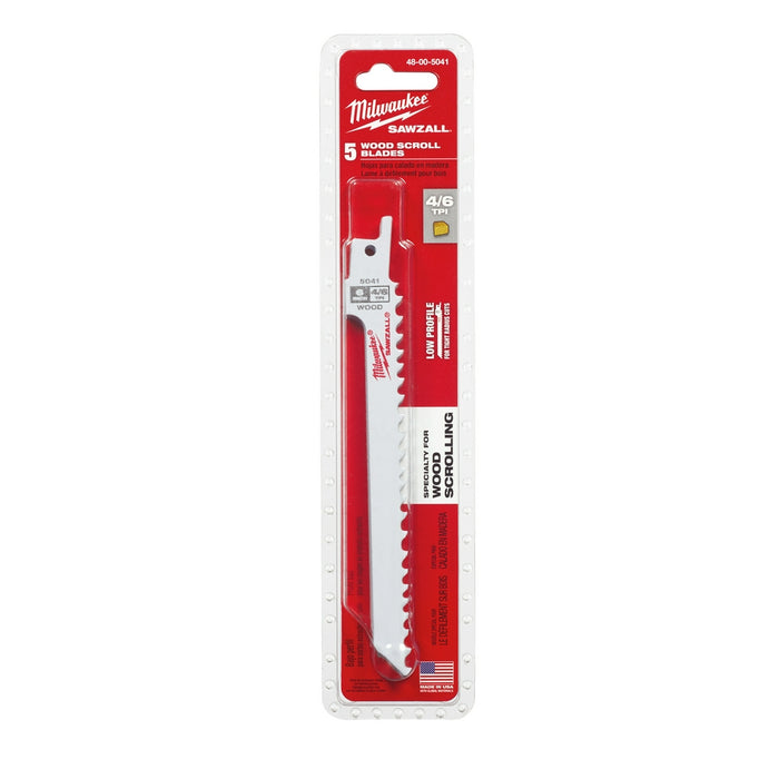 MILWAUKEE 6" 4/6 TPI SAWZALL® Blade (5 PACK)