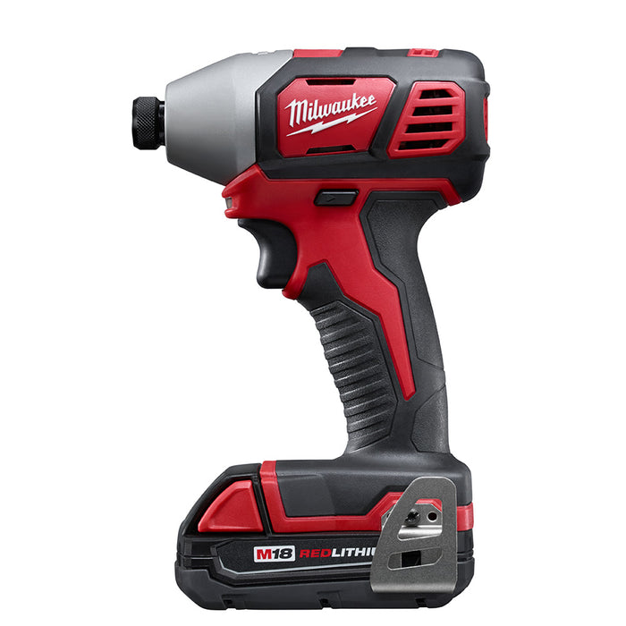 MILWAUKEE M18™ Kit de destornillador de impacto hexagonal de 1/4"