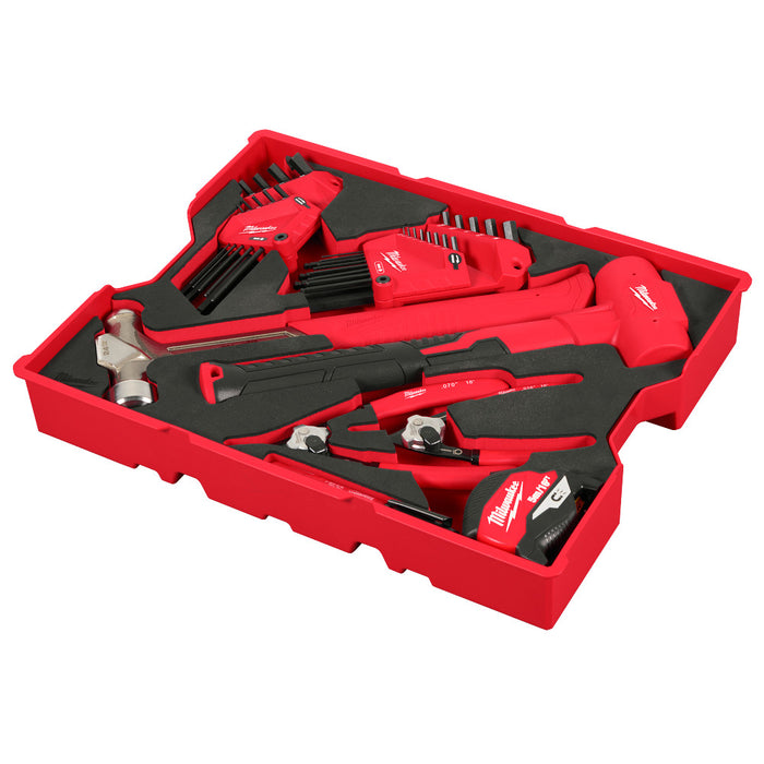 Milwaukee 28pc. Hex Key & Hammer Set with Tray for PACKOUT™ Drawers 48-22-0161