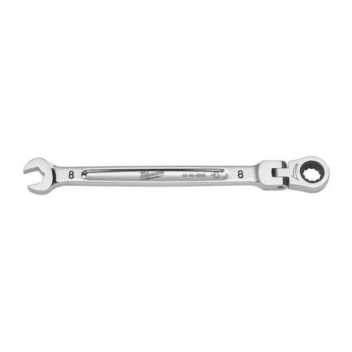 MILWAUKEE Flex Head Ratcheting Combination Wrench - Metric