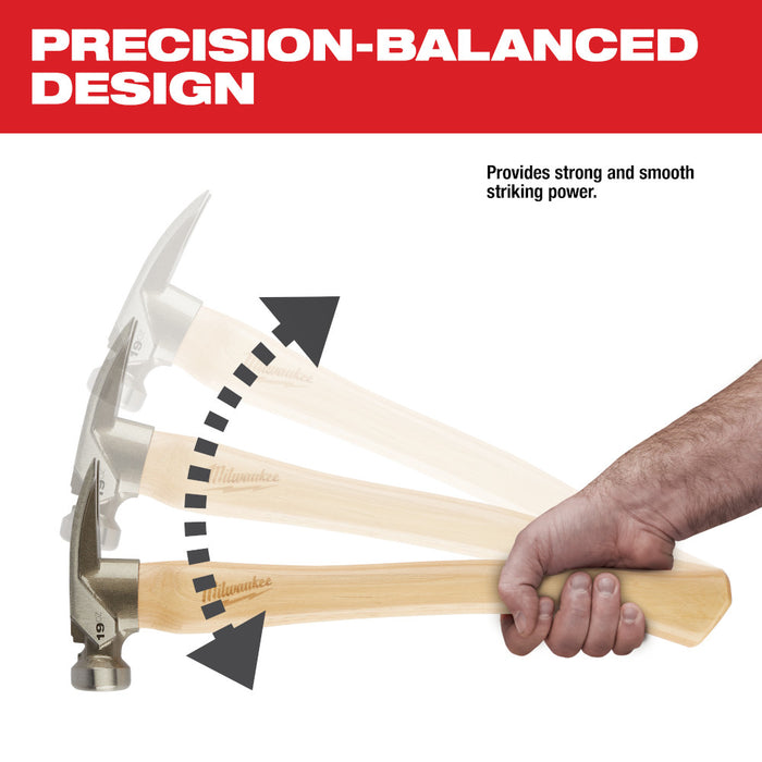Milwaukee Tools Smooth Face Framing Hammer 48-22-9519 Q4
