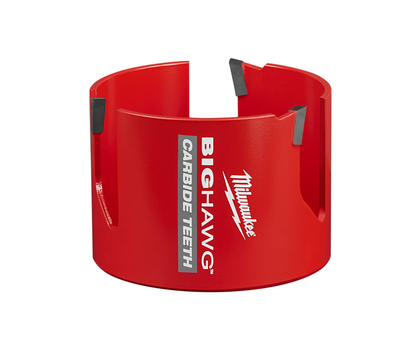 MILWAUKEE BIG HAWG™ con sierras perforadoras con dientes de carburo