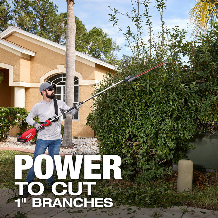 MILWAUKEE M18 FUEL™ Extended Pole Articulating Hedge Trimmer (Tool Only)