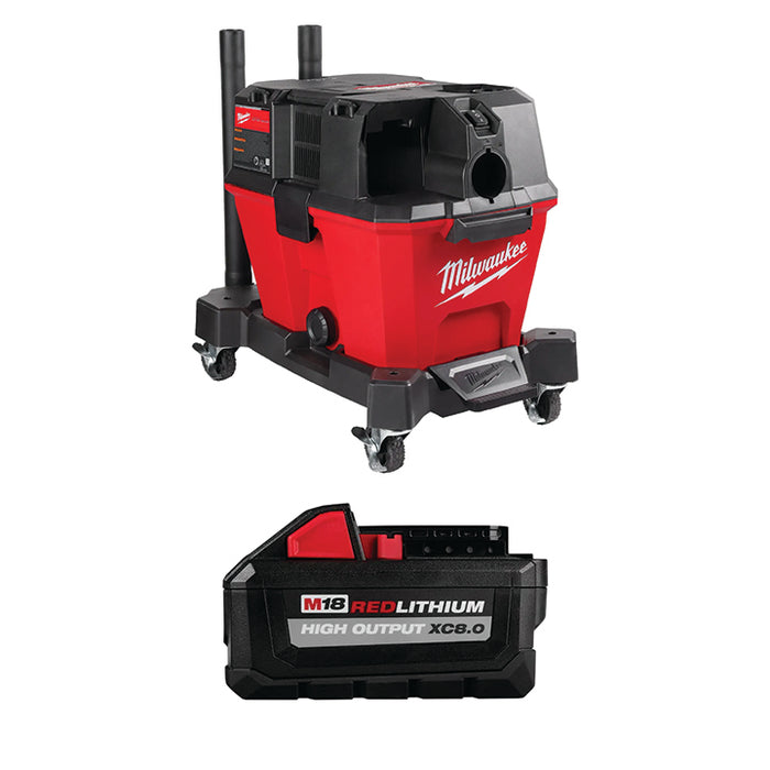 MILWAUKEE M18 FUEL™ 6 Gallon Wet/Dry Vacuum & FREE M18™ REDLITHIUM™ HIGH OUTPUT™ XC8.0 Battery