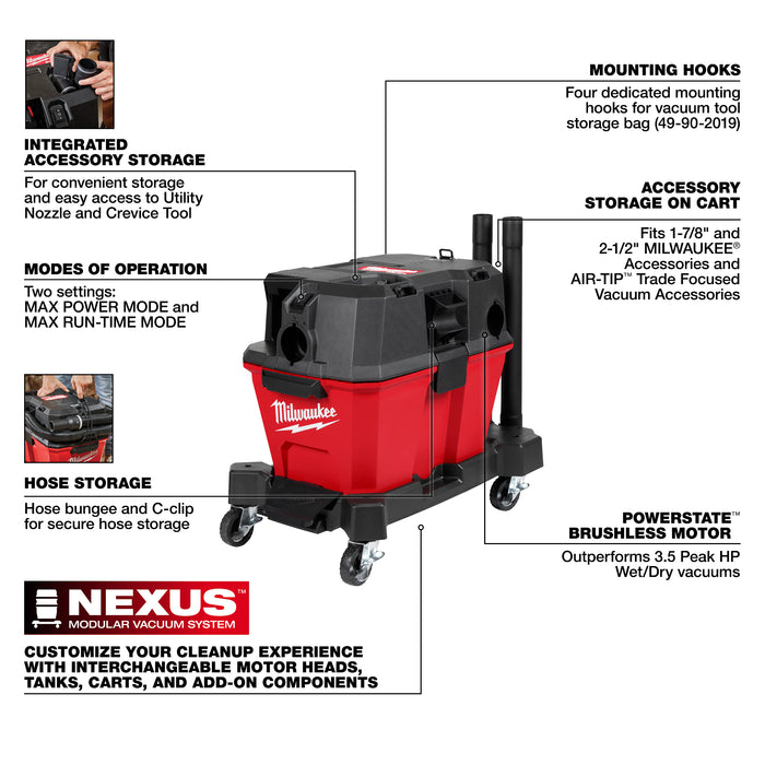 Milwaukee M18 FUEL 6 GALLON WET/DRY VACUUM 0910-20
