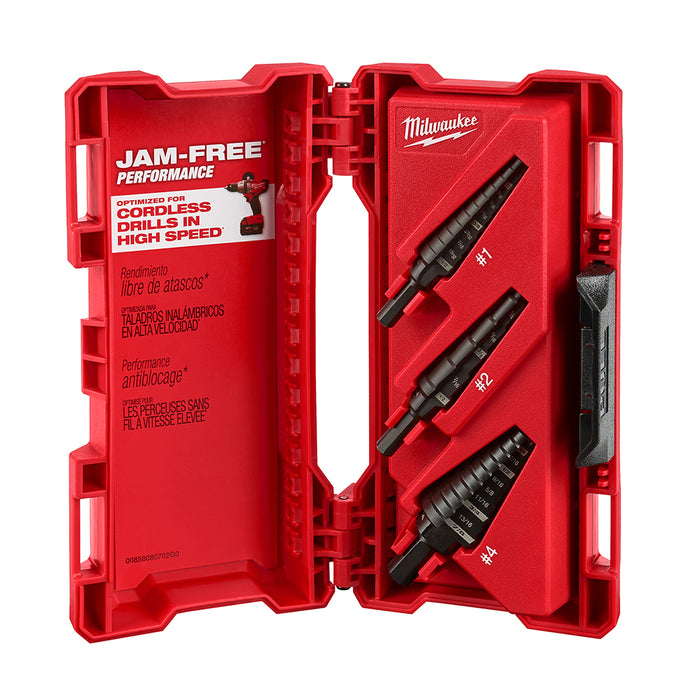 MILWAUKEE 3 PC. Step Drill Bit Set
