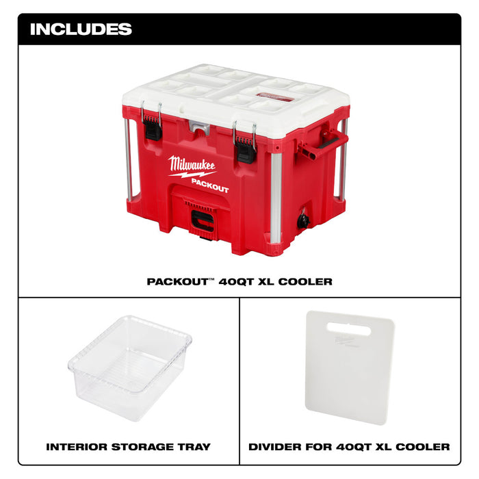 MILWAUKEE PACKOUT™ 40QT XL Cooler