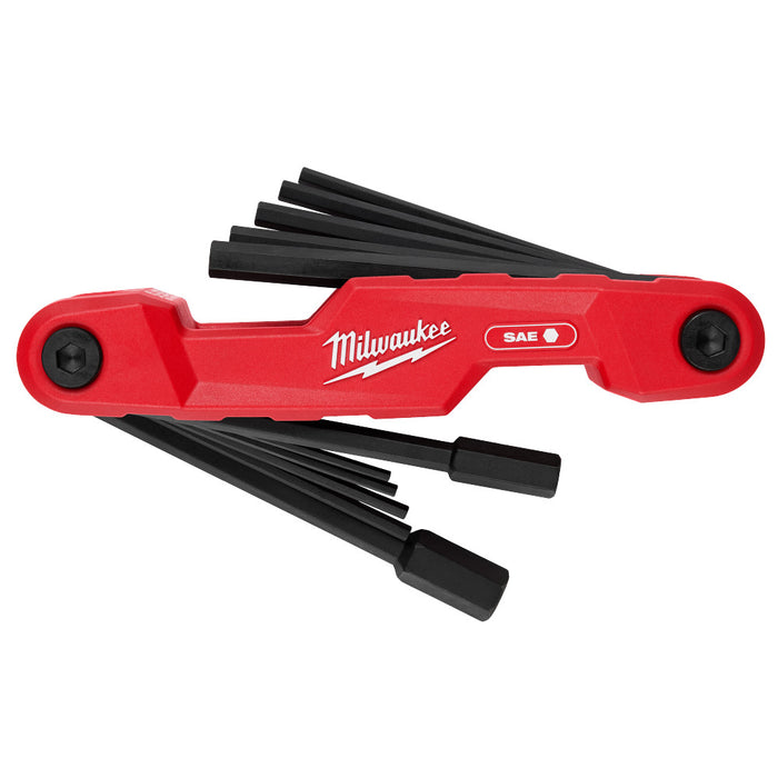 MILWAUKEE 11-Key Electrician's Folding Hex Key Set - SAE