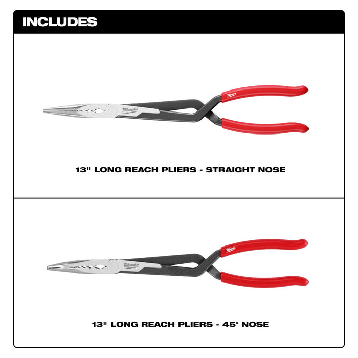 MILWAUKEE 2 PC. Long Reach Pliers Set Q4