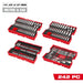242pc MM SAE Socket Set w/Foam
